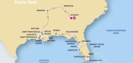 Circuit Le Sud-Est Authentique 2 & 3*, Circuit Etats-Unis, Floride, Miami par Ôvoyages Circuit Le Sud-Est Authentique 2 & 3*, Circuit Etats-Unis, Floride, Miami par Ôvoyages